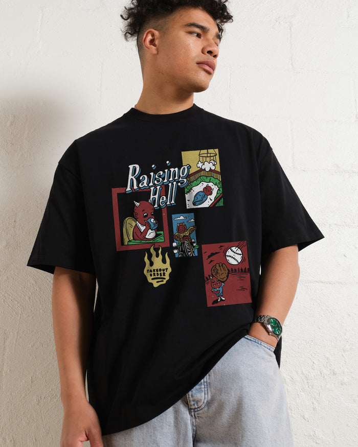 Raising Hell Oversized Tee Online Australia