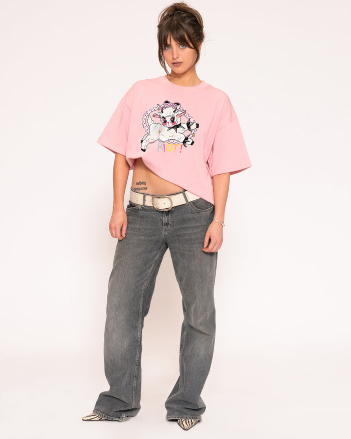 Riot Boxy Crop Tee