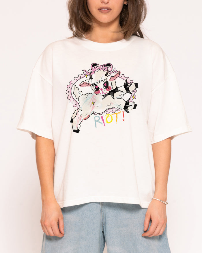 Riot Boxy Crop Tee
