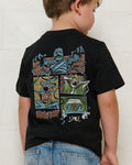 Ruh-Roh Black Kids T-Shirt