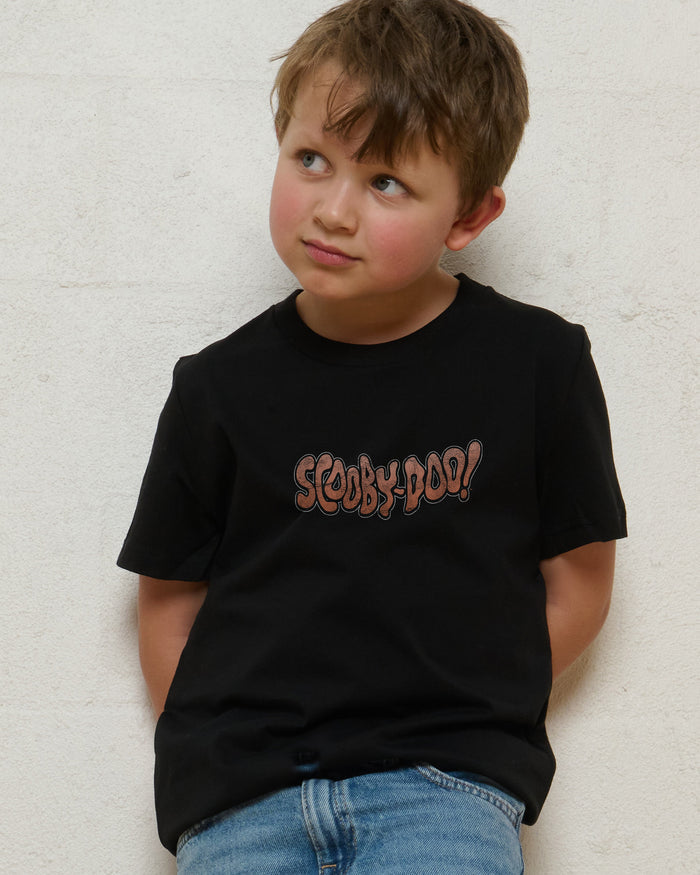 Ruh-Roh Black Kids T-Shirt