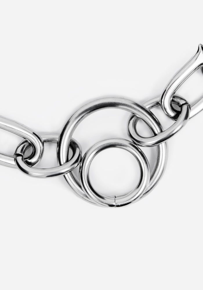 Ruzar Stainless Steel O-Ring Chunky Bracelet