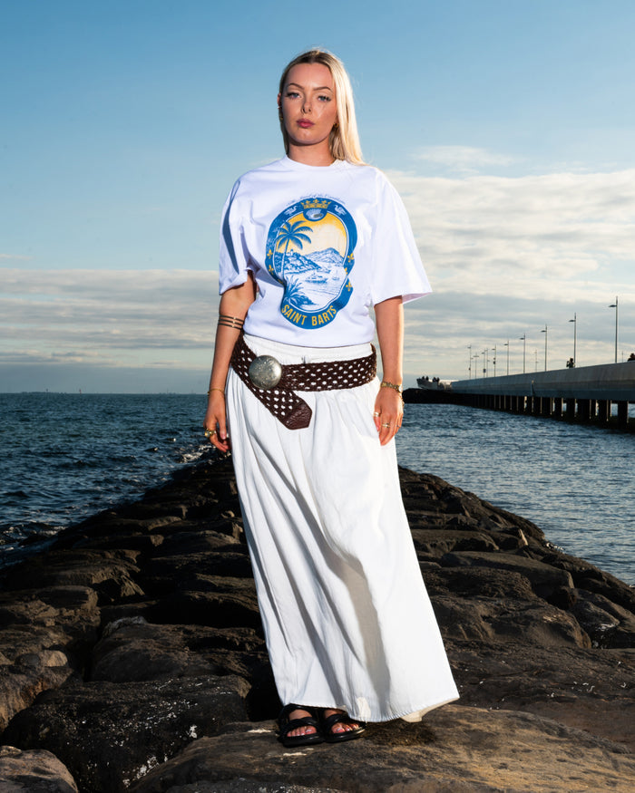 Saint Barts Scene Oversized Tee Online Australia