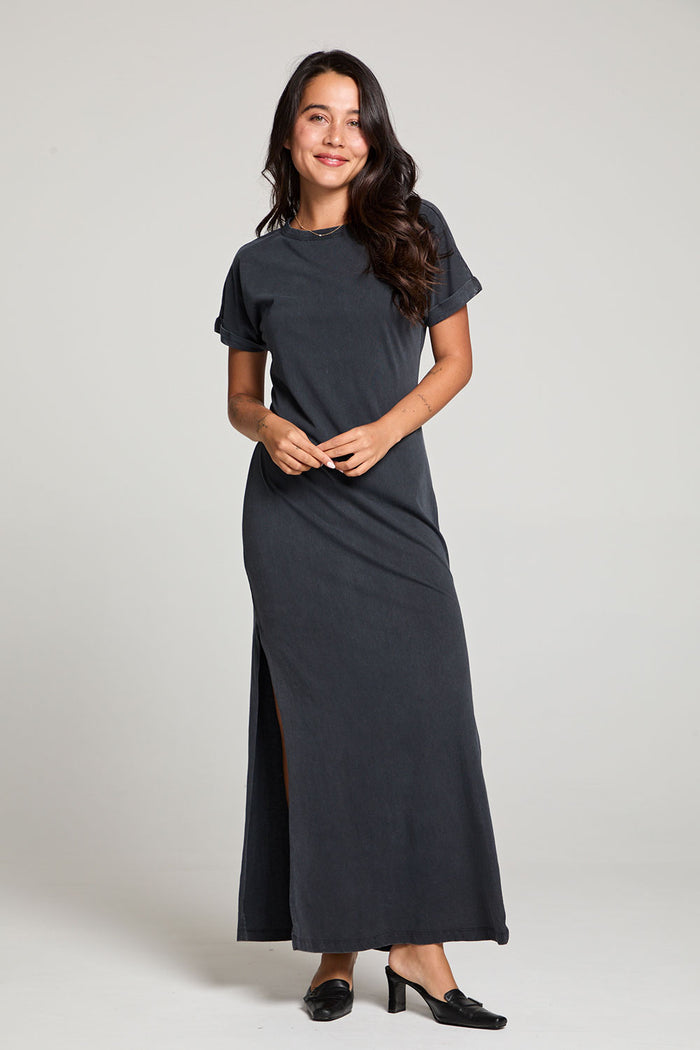 Saloonn Licorice Black Maxi Dress WOMENS chaserbrand