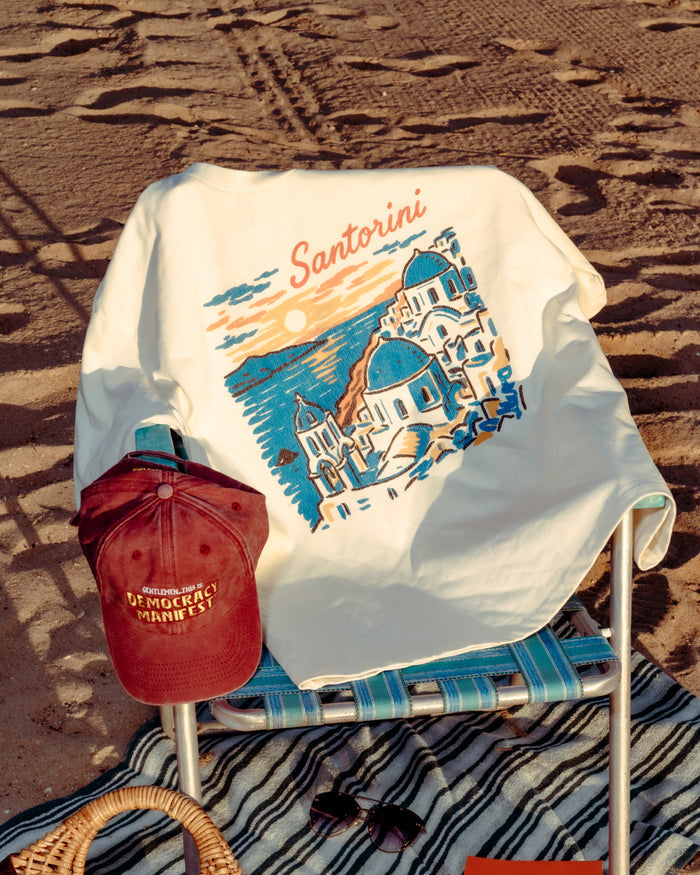 Santorini Sunset Oversized Tee Online Australia