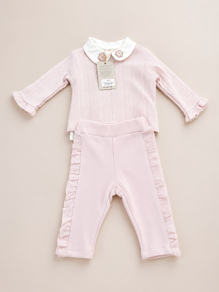 Schattig roze babyset - 3-delig