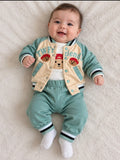 Schattige 3-delige babyset “Two Friends” (0–9 maanden)