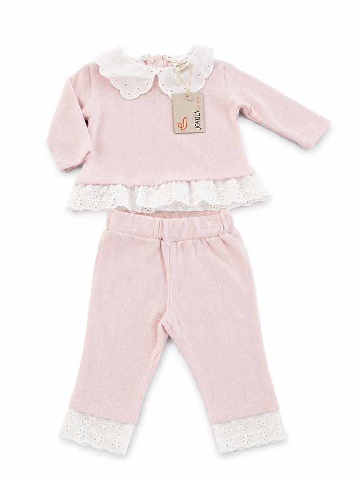 Schattige roze babyset - 2-delig