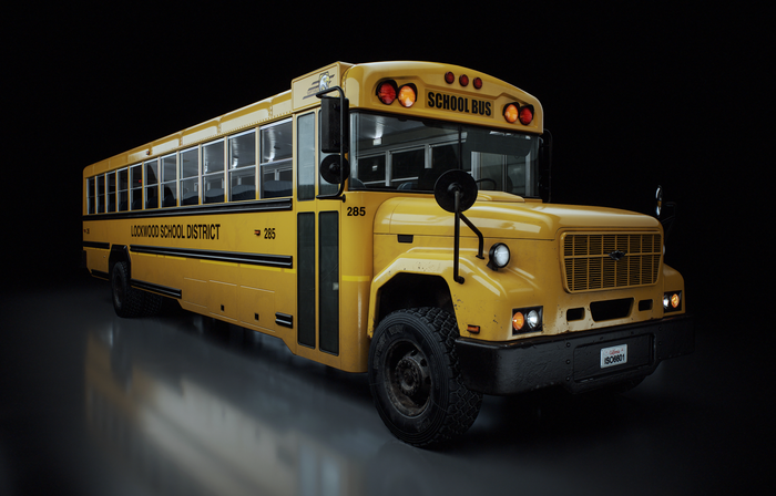 School Bus 3D Model