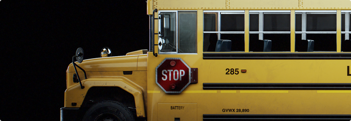 School Bus 3D Model
