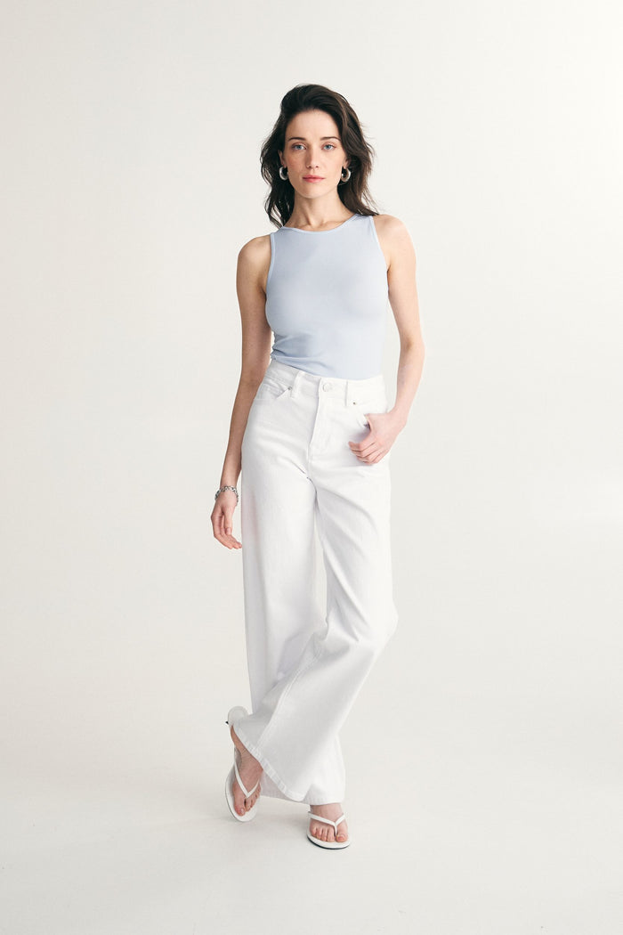Seamless crew neck cami