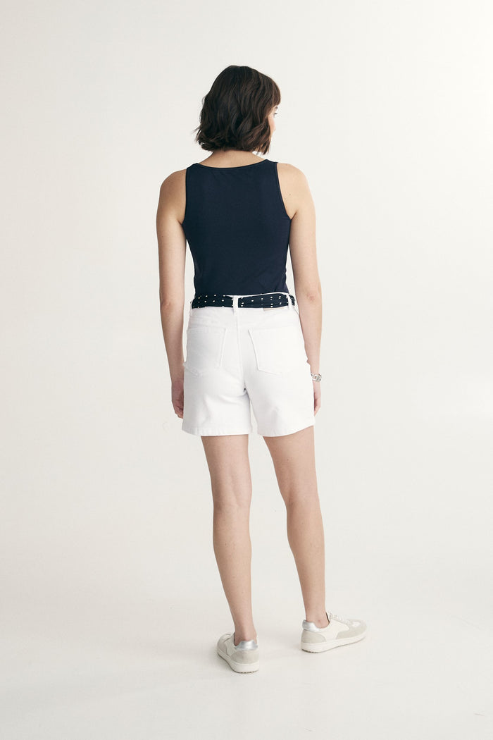 Seamless crew neck cami