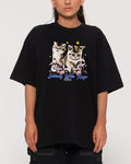Seething With Rage Black Oversized Tee