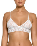Signature Lace Padded Triangle Bralette White