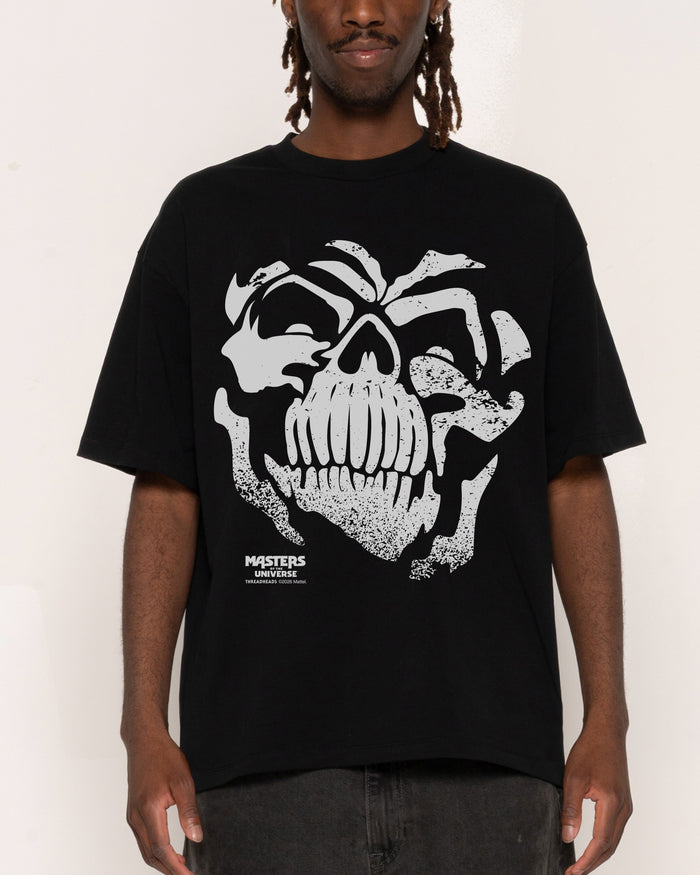 Skeleton Face Black Oversized Tee
