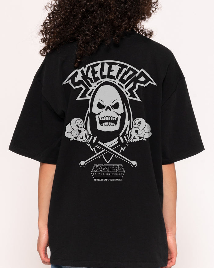 Skeletor Threadheads Black Oversized Tee