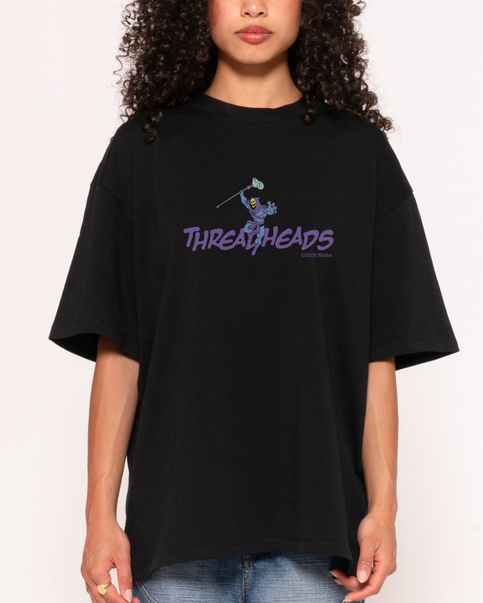 Skeletor Threadheads Black Oversized Tee