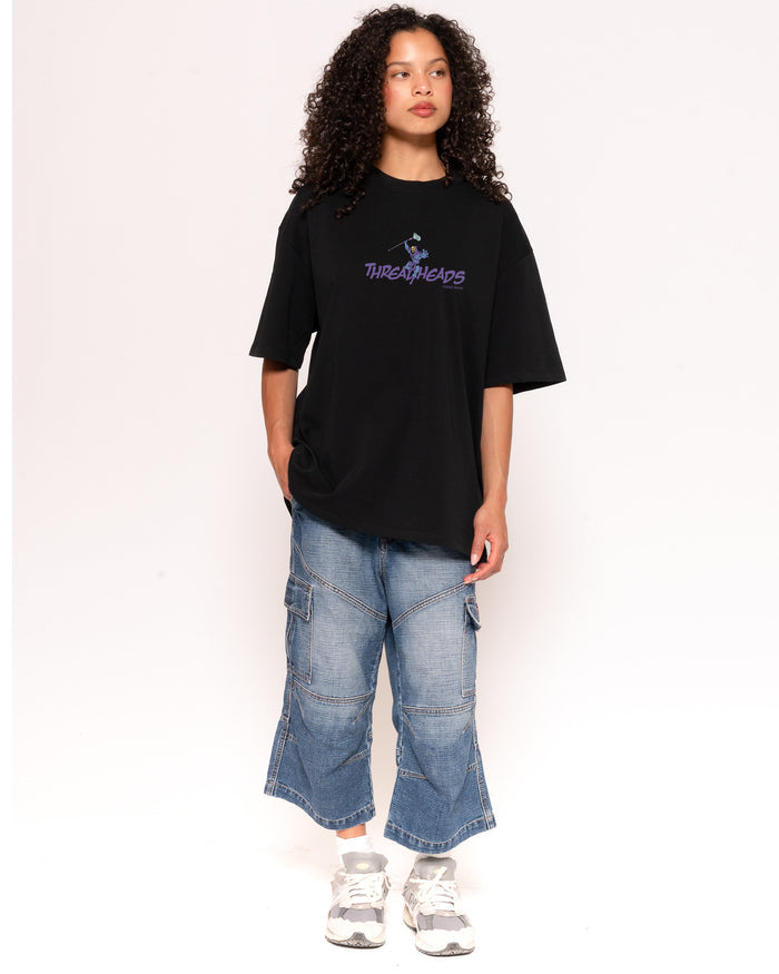 Skeletor Threadheads Black Oversized Tee