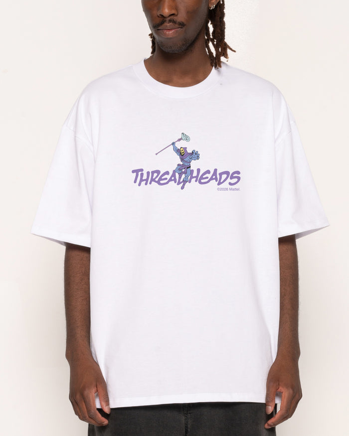Skeletor Threadheads White Oversized Tee
