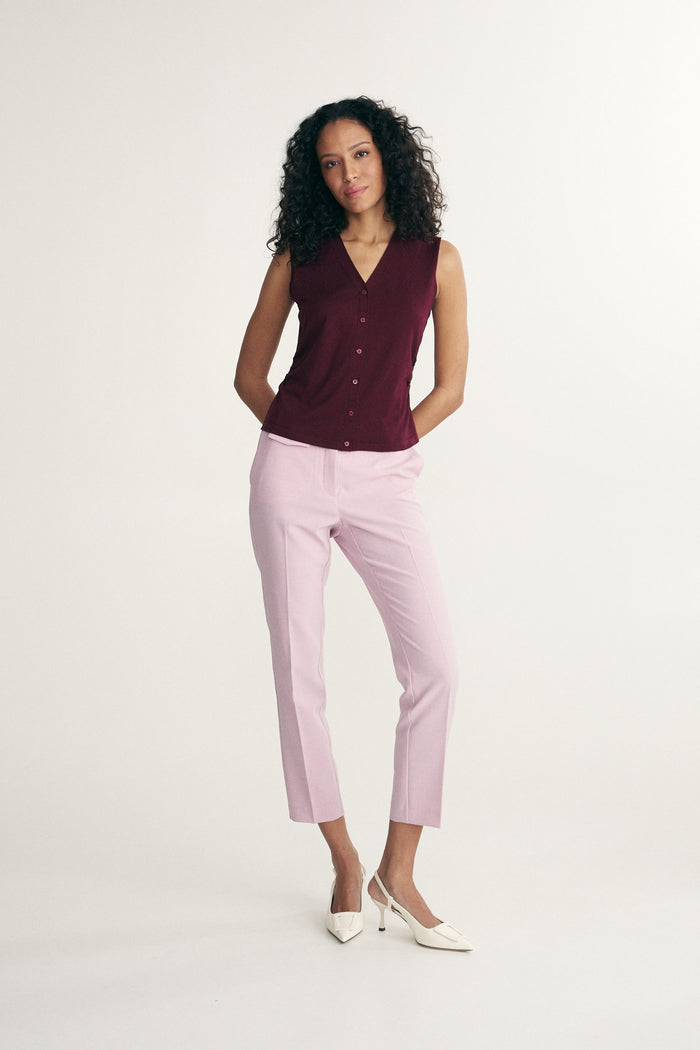 Sleeveless cardigan