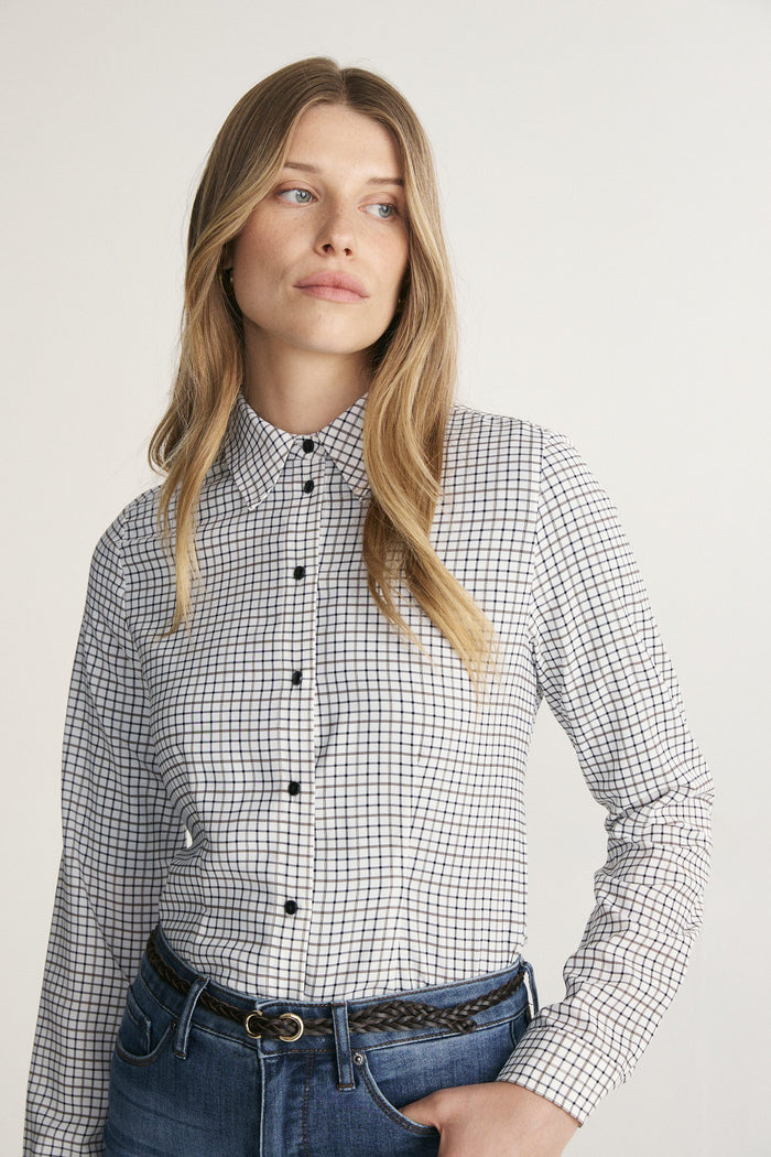 Small plaid printed shirt