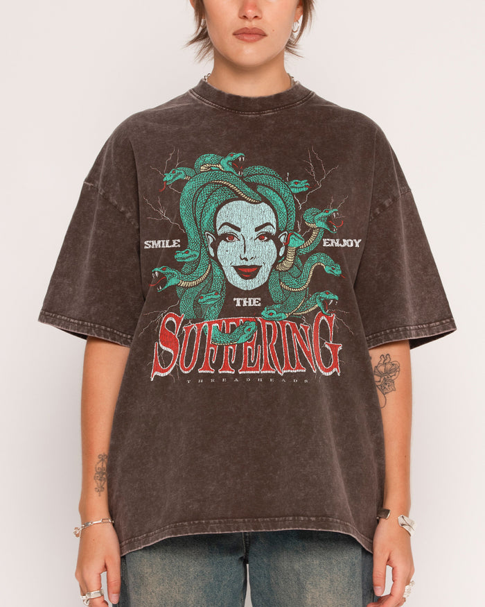 Smile Suffering Wash Tee Australia