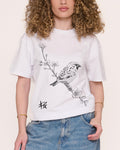 Sparrow on Cherry T-Shirt