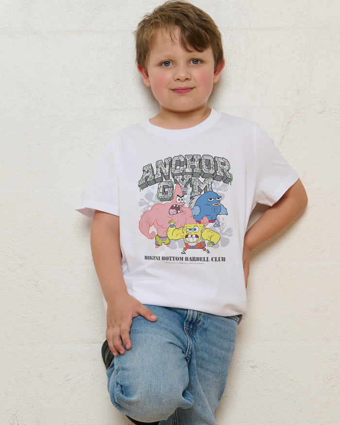 Spongebob Gym White Kids T-Shirt