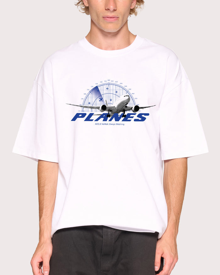 Squawk 1200 White Oversized Tee