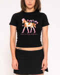 Stable? That's For Horses Black Longline Baby Tee