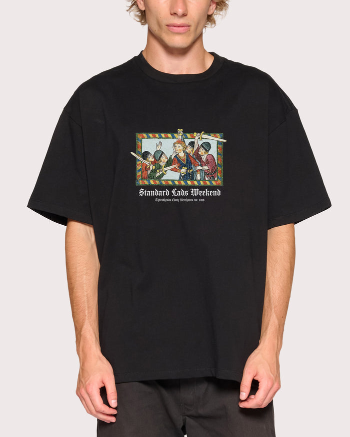 Standard Lads Weekend Black Oversized Tee