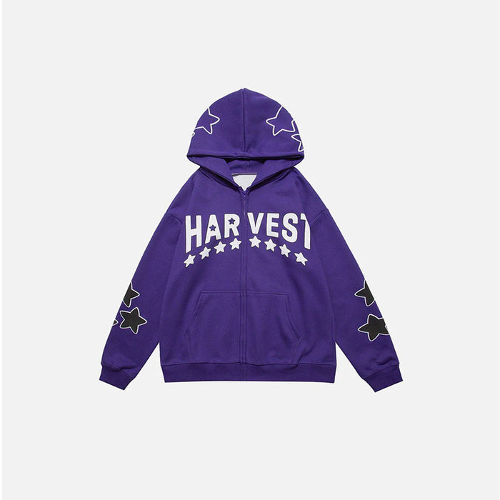 Stellar Script Zip Hoodie