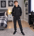 Stoere Icon Jongens Trainingspak – Zwart
