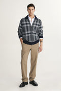 Straight leg pant with elastic sides