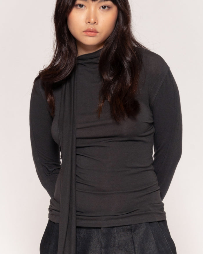 Strung Along Charcoal Long Sleeve