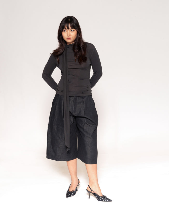 Strung Along Charcoal Long Sleeve
