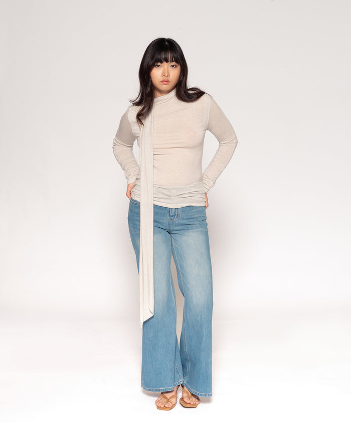 Strung Along Cream Long Sleeve