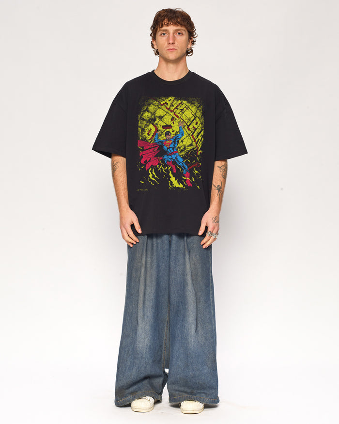 Superman Fire Oversized Tee