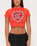 Sweet But Wild Red Baby Tee