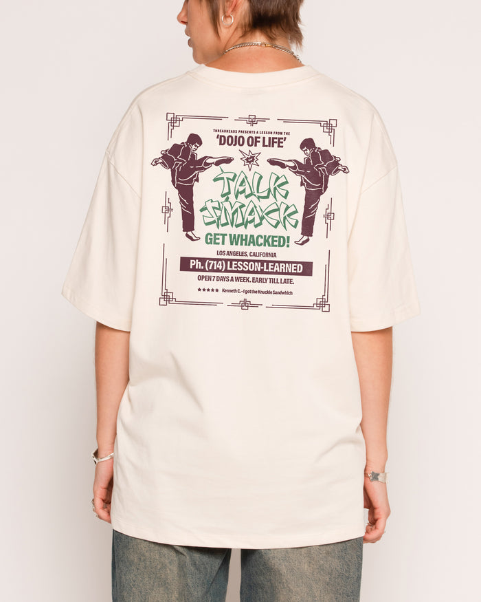 Talk Smack Natural Oversized Tee
