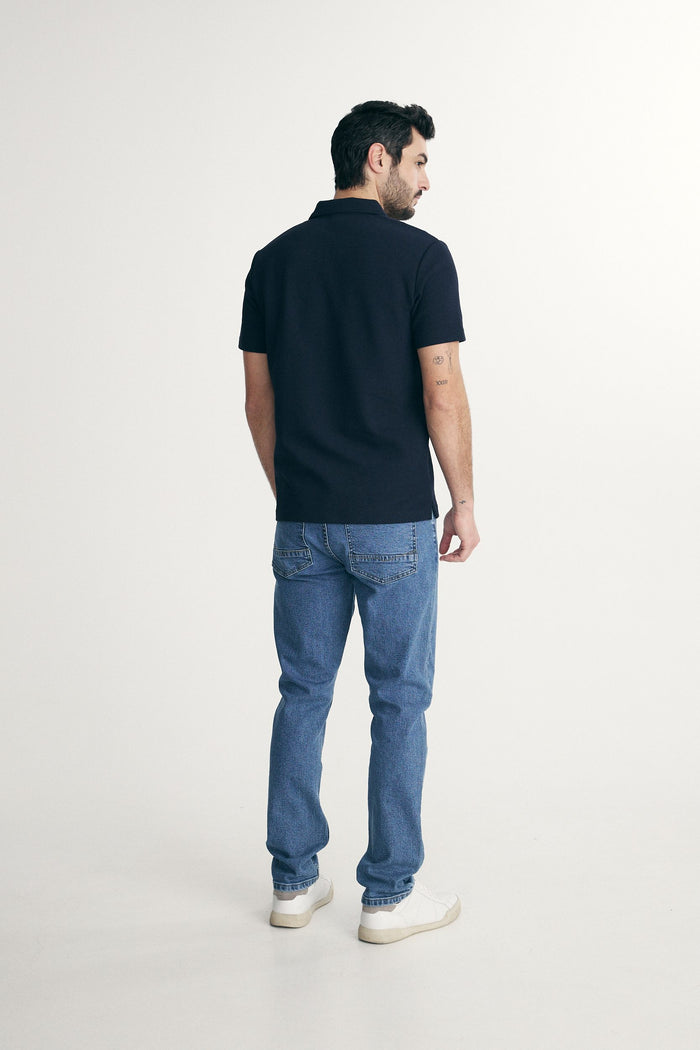 Textured polo
