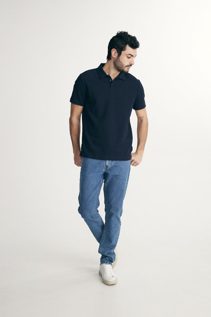 Textured polo