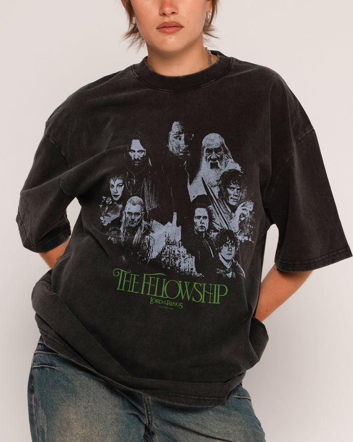 The Fellowship of the Ring Wash Tee Australia