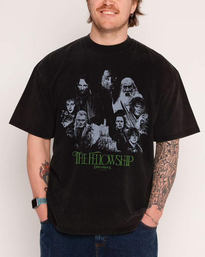 The Fellowship of the Ring Wash Tee Australia