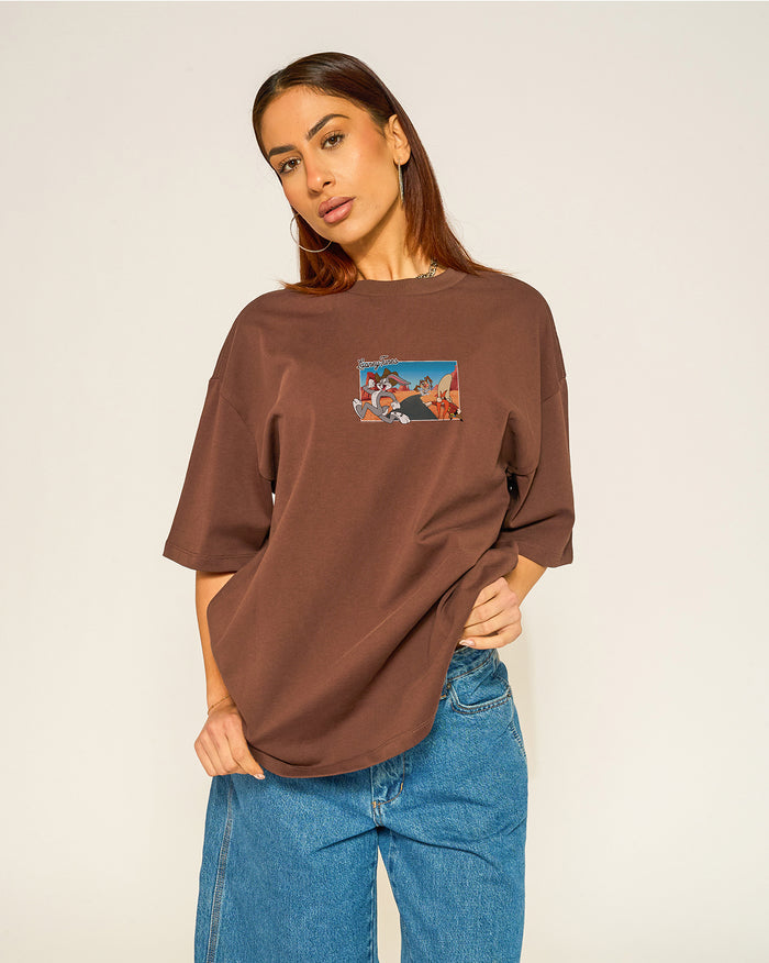 The Great Bugs Escape Oversized Tee Threadheads Australia #colour_brown