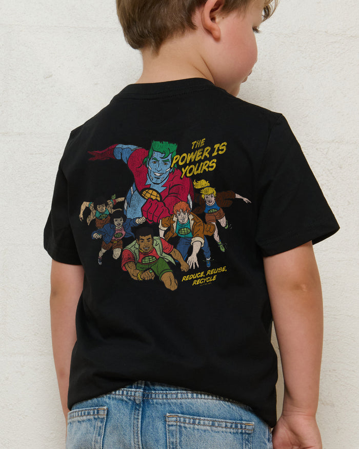The Power Is Yours Black Kids T-Shirt