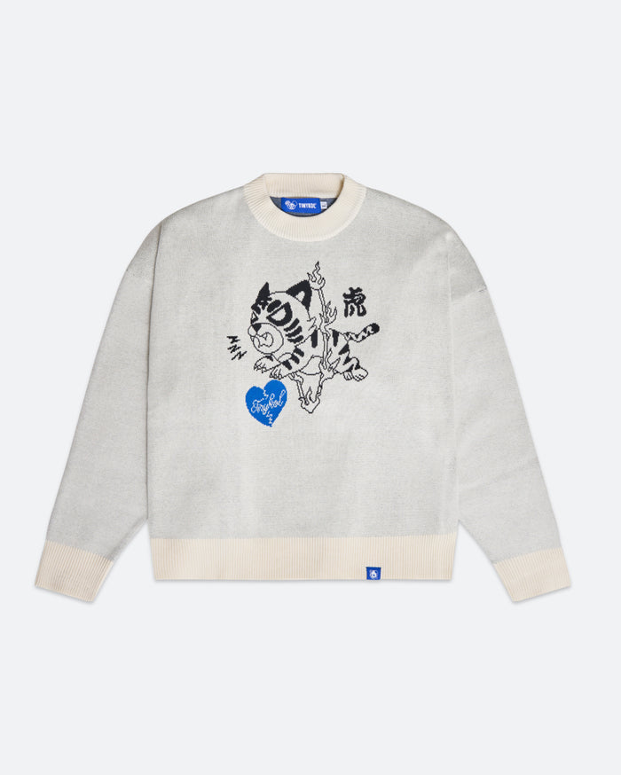 Tiger Leap Over Knit Sweater