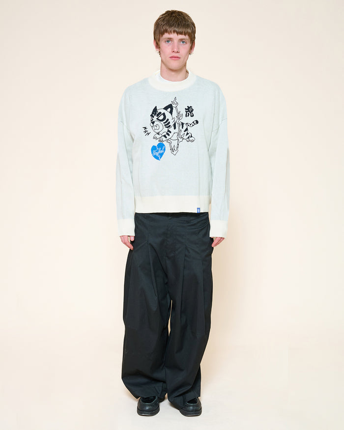 Tiger Leap Over Knit Sweater