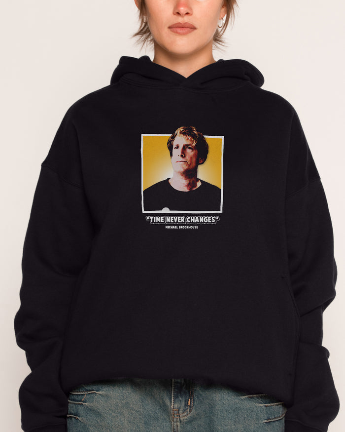 Time Never Changes Black Hoodie