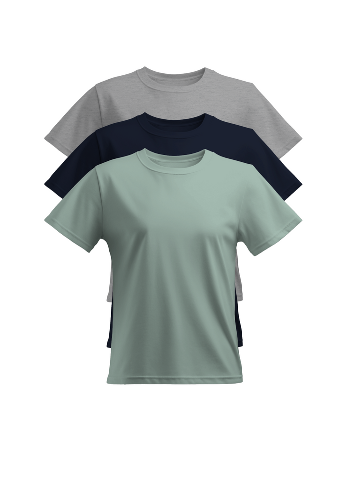 Timeless Tones Relax Fit 3-Pack - Gray, Navy, Sea Glass Blue